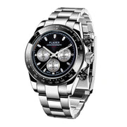 men's steel band luminous quartz watch, view 4 - MRSLM