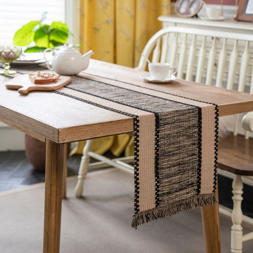 woven cotton-linen table runner - MRSLM
