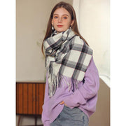 winter preppy plaid scarf, view 14 - MRSLM