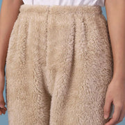 Women's fleece-lined footed lounge leggings, view 4 - MRSLM