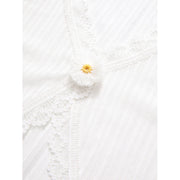 floral lace V-neck jacket, view 7 - MRSLM