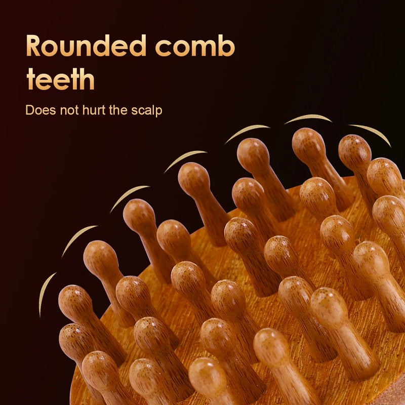 sandalwood scalp massage comb, view 5 - MRSLM