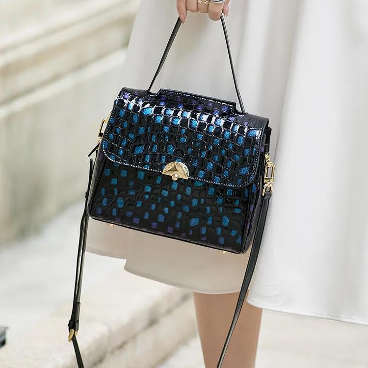 handmade genuine leather handbag, view 8 - MRSLM