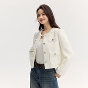 elegant tassel slim fit jacket, view 4 - MRSLM