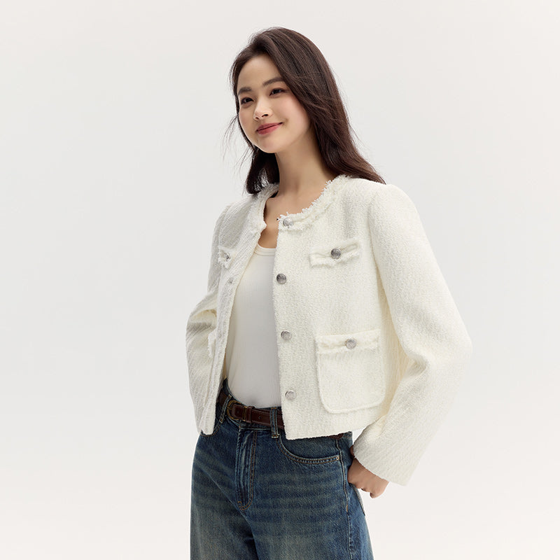 elegant tassel slim fit jacket, view 4 - MRSLM