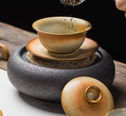 Gold painting tea set, view 4 - MRSLM