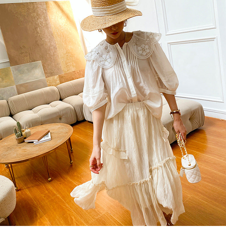 Women's Doll Collar Blouse