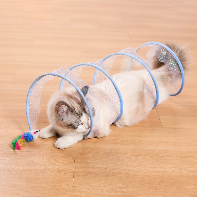 interactive foldable cat tunnel, view 6 - MRSLM