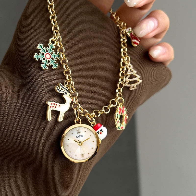 christmas bracelet quartz watch, view 2 - MRSLM