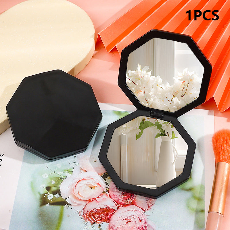 double-sided mini hexagon makeup mirror, view 5 - MRSLM