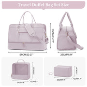 Women's large travel tote bag set, view 3 - MRSLM