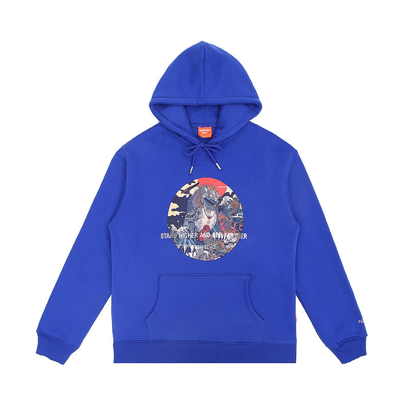 men's printed cotton hoodie, view 3 - MRSLM
