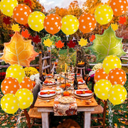 Thanksgiving maple leaf balloon set - MRSLM