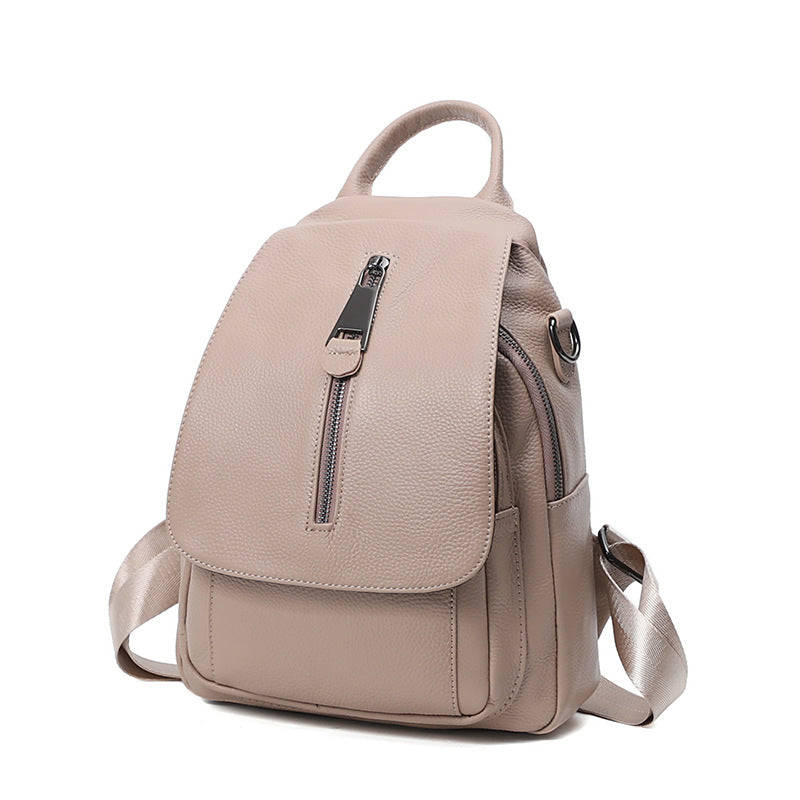 women's genuine leather multi-layer backpack, view 8 - MRSLM