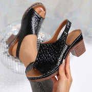 Chunky heel wedge sandals, view 4 - MRSLM