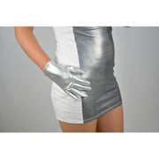Patent faux leather short gloves, view 9 - MRSLM