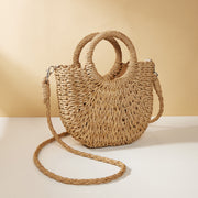 straw crossbody bag, view 3 - MRSLM