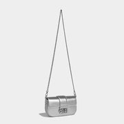 silver shoulder and crossbody bag, view 6 - MRSLM