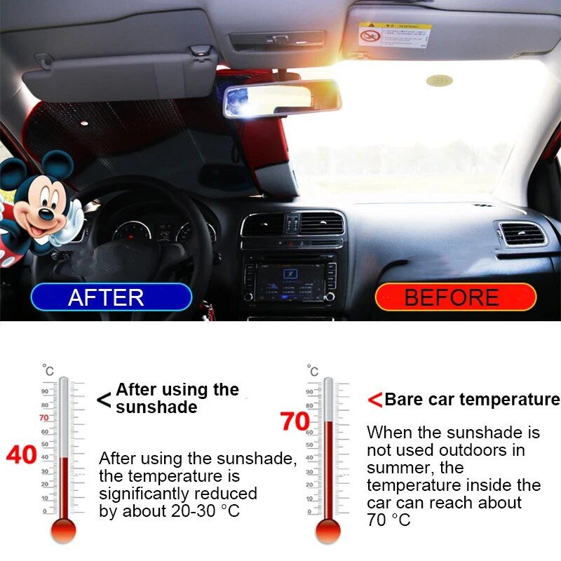 aluminum foil car sunshade, view 10 - MRSLM
