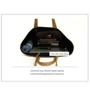 vegan leather tote bag, view 11 - MRSLM