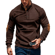 Men's corduroy stand collar sweater, view 6 - MRSLM