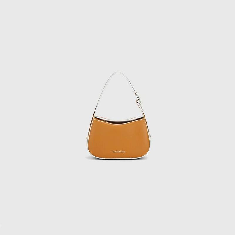 Small vintage leather hobo bag, view 2 - MRSLM