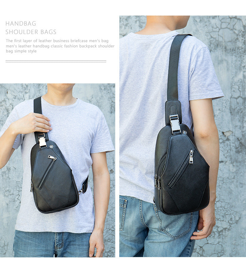 genuine leather shoulder bag, view 8 - MRSLM