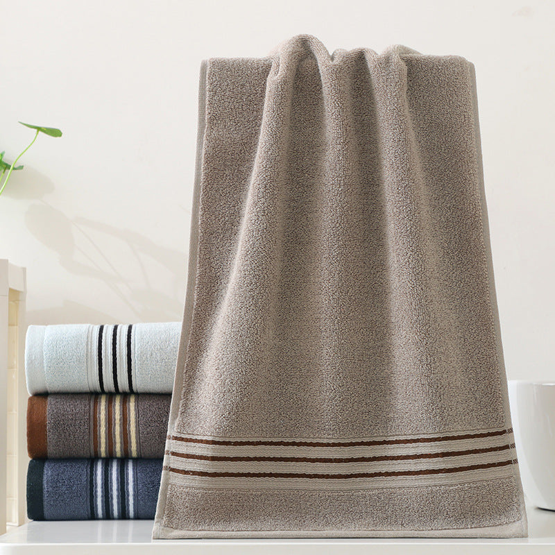cotton striped towel, view 7 - MRSLM
