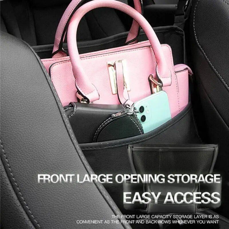 car front seat large capacity PU organizer, view 8 - MRSLM