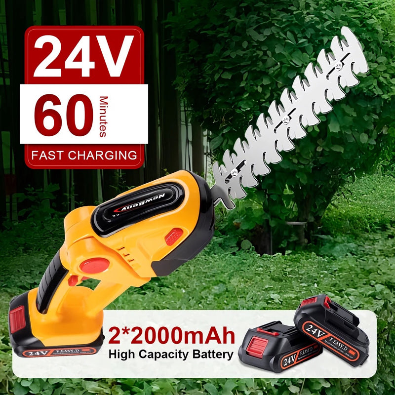 cordless electric hedge trimmer, view 4 - MRSLM
