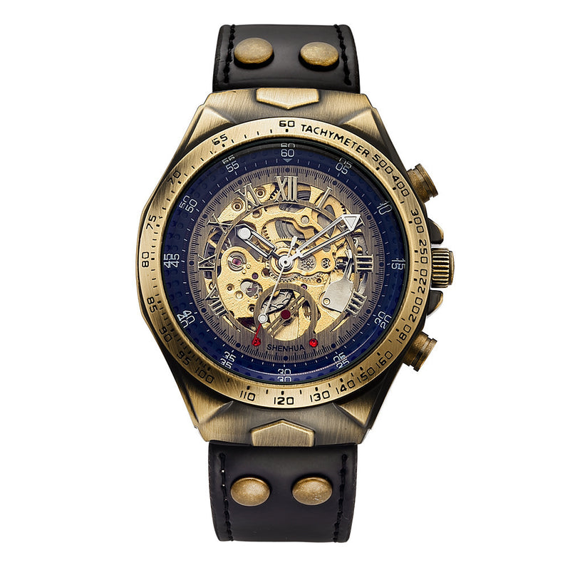 men's hollowed-out automatic mechanical watch, view 7 - MRSLM