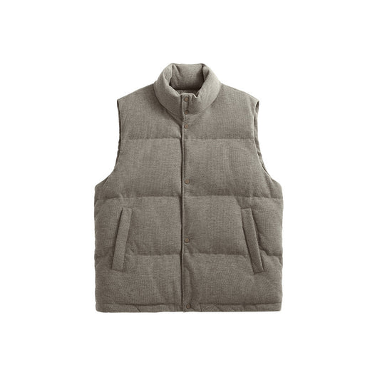 knitted down vest, view 3 - MRSLM