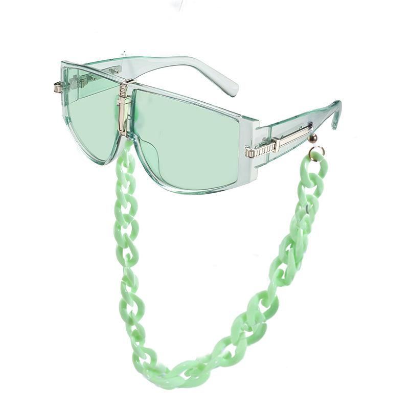 oversized steampunk shield sunglasses, view 6 - MRSLM