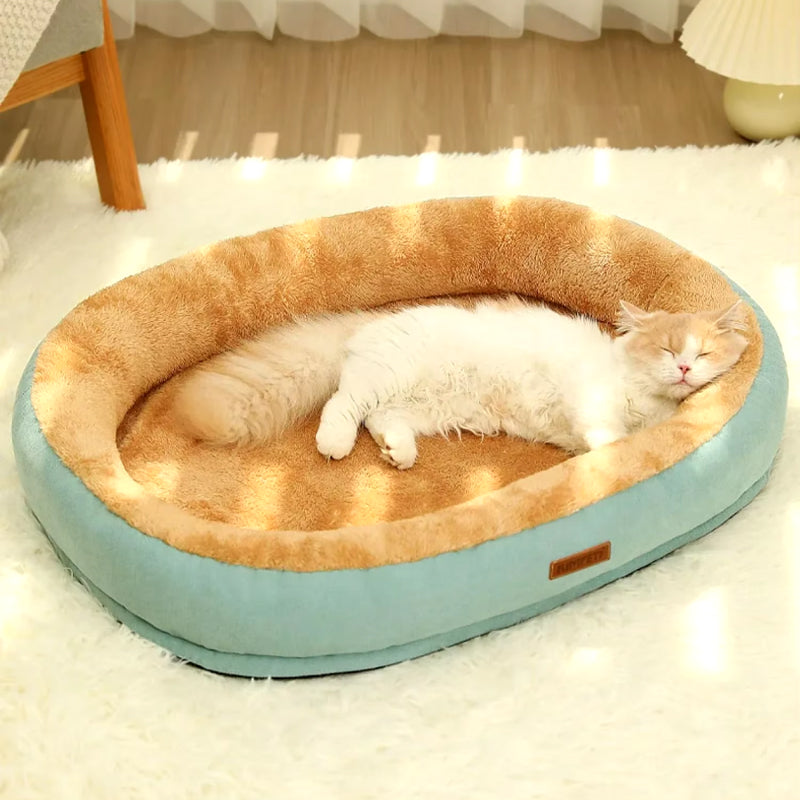 Fluffy winter puppy and cat bed, view 6 - MRSLM