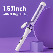 40mm tourmaline ceramic curling iron, view 3 - MRSLM