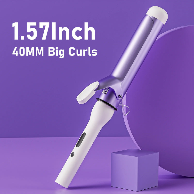 40mm tourmaline ceramic curling iron, view 3 - MRSLM