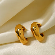 18k gold plated irregular ear clip, view 9 - MRSLM