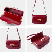 small genuine leather crossbody bag, view 8 - MRSLM