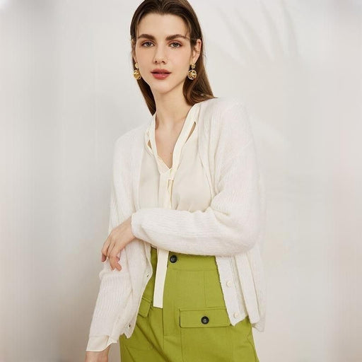 Mohair-wool blend cardigan - MRSLM