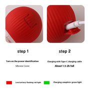 self-rolling cat ball toy, view 9 - MRSLM