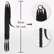 synthetic braided ponytail hair extension, view 12 - MRSLM