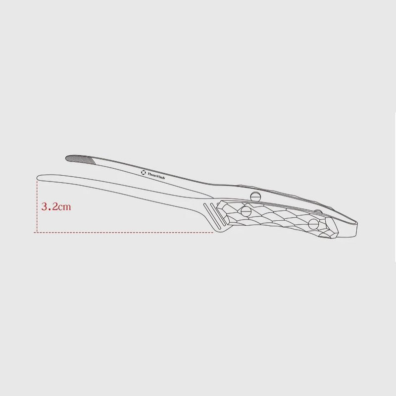 retro stainless steel camp tongs, view 15 - MRSLM