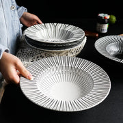 Ceramic deep plates for pasta, soup and salad, view 7 - MRSLM