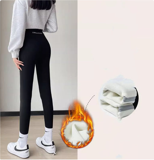 Women's lamb fleece-lined leggings - MRSLM