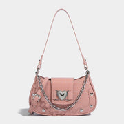 punk chain underarm purse, view 3 - MRSLM