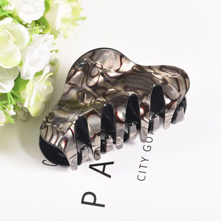 large floral acrylic hair clips, view 2 - MRSLM