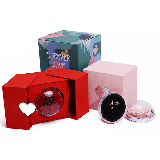 eternal rose soap flower jewelry box - MRSLM