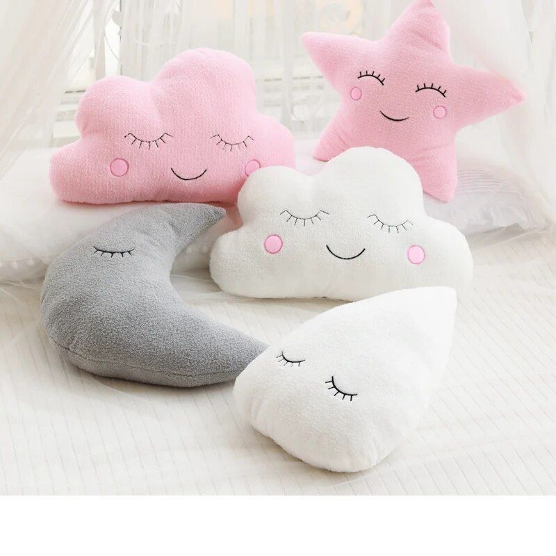 cloud moon star plush pillow, view 19 - MRSLM