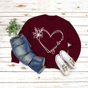 grandma printed loose long sleeve sweatshirt, view 4 - MRSLM