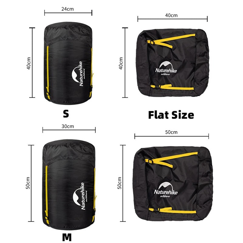 Splash-proof sleeping bag compression sack, view 9 - MRSLM